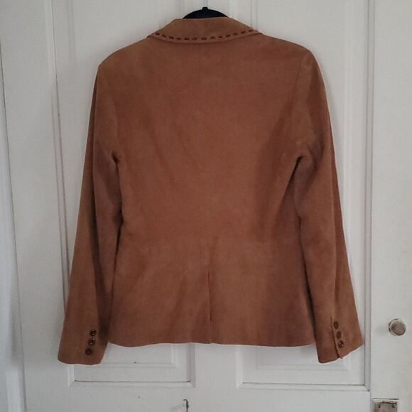 Vakko New York Goat Suede Blazer Jacket - Picture 7 of 9